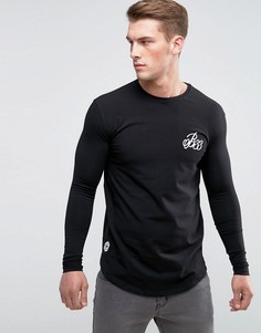 Черный обтягивающий лонгслив Bee Inspired - Черный