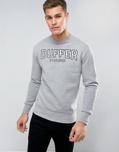 Серый свитшот с логотипом Duffer - Серый