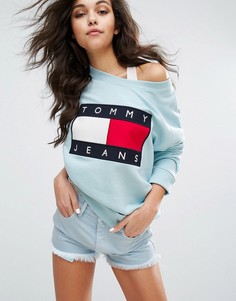 Свитшот в стиле 90-х Tommy Jeans - Синий