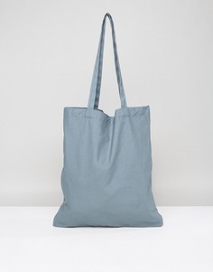Синяя сумка-тоут ASOS - Серый