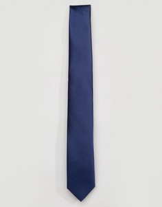 Темно-синий однотонный галстук Gianni Feraud - Темно-синий