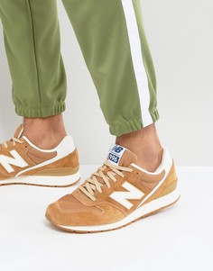 Светло-коричневые замшевые кроссовки New Balance 996 MRL996KJ - Рыжий