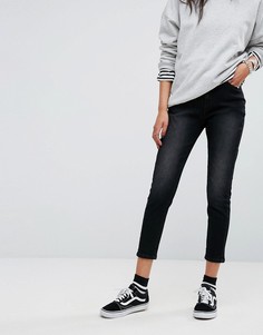 Узкие джинсы в винтажном стиле с завышенной талией Liqour & Poker - Черный