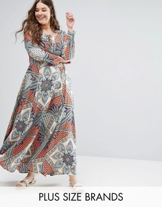 Платье макси с вышивкой Alice & You - Мульти