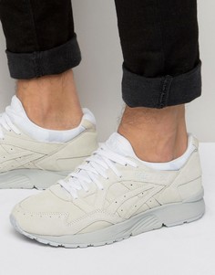 Белые замшевые кроссовки Asics Gel-Lyte V H732L 0101 - Белый