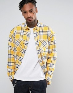 Желтая удлиненная оversize-рубашка ASOS - Желтый