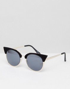 Черные солнцезащитные очки кошачий глаз Skinnydip - Черный