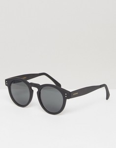 Круглые солнцезащитные очки Komono Clement Metal Series - Черный