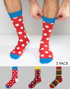 3 пары носков HS by Happy Socks - Мульти
