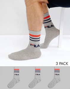Серые спортивные носки Fila Vintage - Серый
