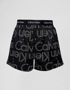 Тканые боксеры слим Calvin Klein - Черный