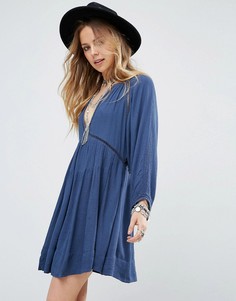 Платье мини Free People - Синий