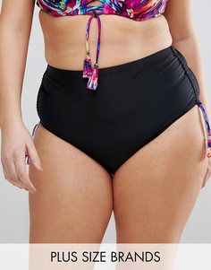 Плавки бикини с завышенной талией Costa Del Sol Plus Size - Мульти