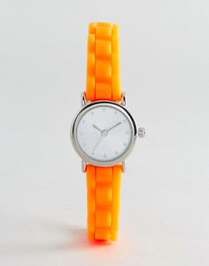 Часы с неоновым силиконовым ремешком New Look - Оранжевый