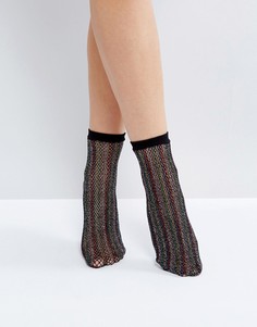 Блестящие сетчатые носки ASOS - Мульти