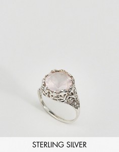 Серебряное кольцо с кварцем Regal Rose - Серебряный