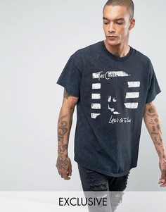Черная oversize-футболка с принтом The Cure Reclaimed Vintage Inspired - Черный