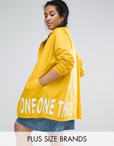 Куртка-дождевик с принтом на подкладке One One Three - Желтый