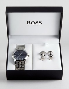 Подарочный набор с часами и запонками BOSS By Hugo Boss 1570047 - Черный