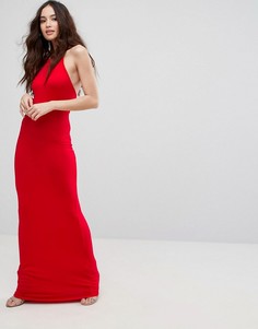 Платье-халтер макси Boohoo - Красный