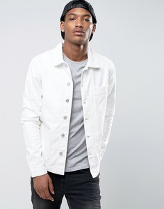 Белая джинсовая куртка с карманами New Look - Белый