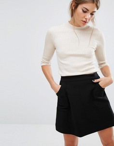 Вязаный джемпер в рубчик Fashion Union - Рыжий