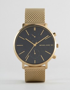 Золотистые часы с сетчатым браслетом Michael Kors Jaryn MK8503 - Золотой