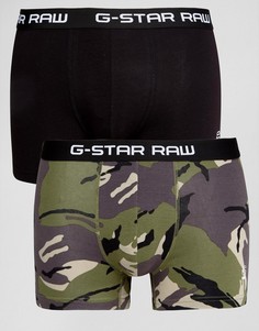 Комплект из 2 пар боксеров-брифов с камуфляжным принтом G-Star Raw - Мульти