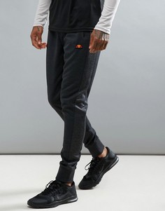 Джоггеры зауженного кроя с отделкой в рубчик Ellesse Sport - Черный
