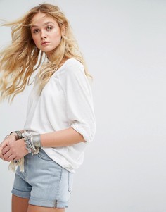 Футболка с выжженным эффектом Free People Moonlight - Белый