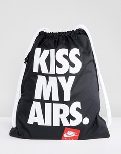 Черный рюкзак на шнурке Nike Heritage BA5431-011 - Черный
