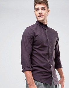 Узкая рубашка с начесом Jack & Jones Premium - Фиолетовый