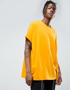 Желтая свободная футболка ASOS - Желтый