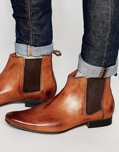 Светло-коричневые кожаные ботинки челси Frank Wright - Рыжий