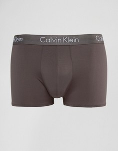 Стретчевые боксеры-брифы из микрофибры Calvin Klein - Серый