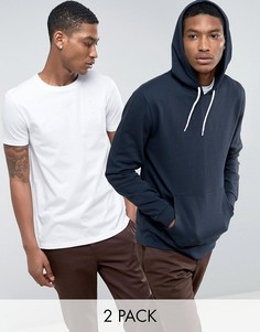 Худи и футболка (2 шт.) ASOS - СКИДКА - Мульти