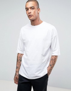 Белая oversize‑футболка ASOS - Белый