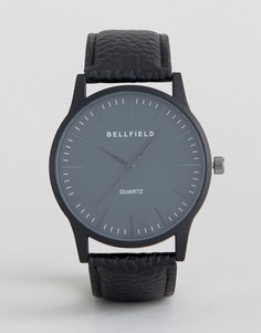 Черные часы с круглым циферблатом Bellfield - Черный