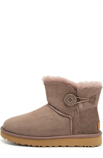 Замшевые полусапоги с пуговицей UGG Australia