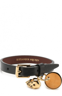 Кожаный браслет с подвесками Alexander McQueen