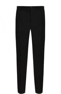 Укороченные брюки прямого кроя из смеси хлопка и шерсти Dolce &amp; Gabbana