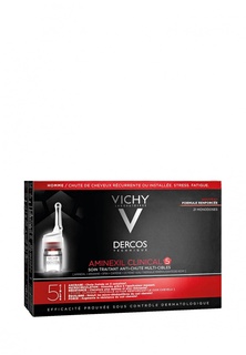 Усилитель роста волос Vichy Dercos Aminexil Intensive 5 для мужчин 21 монодоза против выпадения волос широкого спектра действия 6 мл