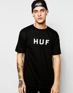 Футболка с логотипом HUF - Черный