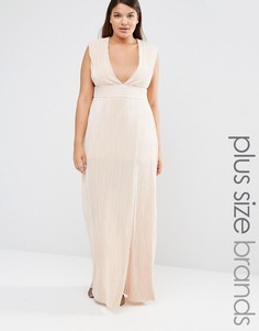 Платье макси Missguided Plus - Бежевый