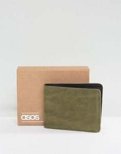 Бумажник цвета хаки из искусственной кожи ASOS - Зеленый