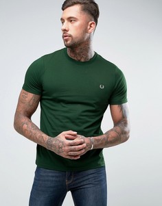Зеленая футболка с маленьким логотипом Fred Perry - Зеленый