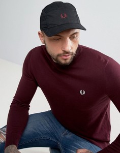 Черная хлопковая кепка с логотипом Fred Perry - Черный