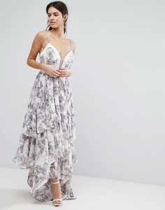 Платье макси с оборками Y.A.S Pallida - Мульти