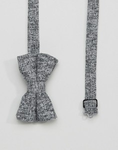 Серый фактурный галстук-бабочка ASOS - Серый