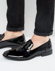 Черные лакированные лоферы с кисточкой ASOS - Черный